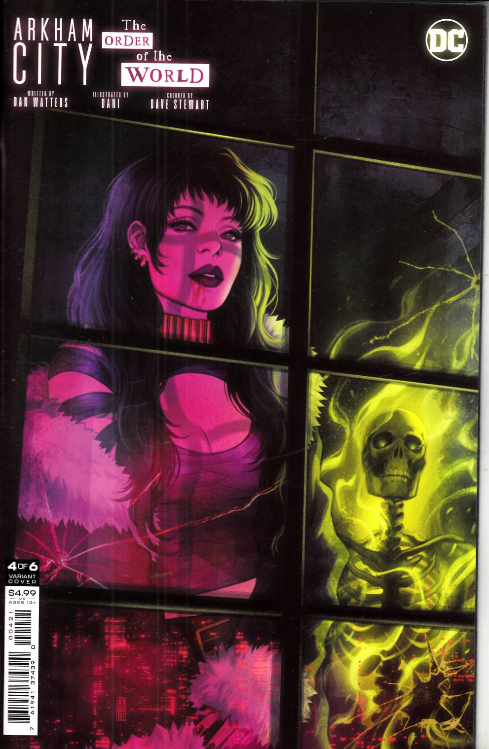 Arkham City the Order of the World #4 Bartel Variant Cover Near Mint (9.4) [DC Comic] LARGE