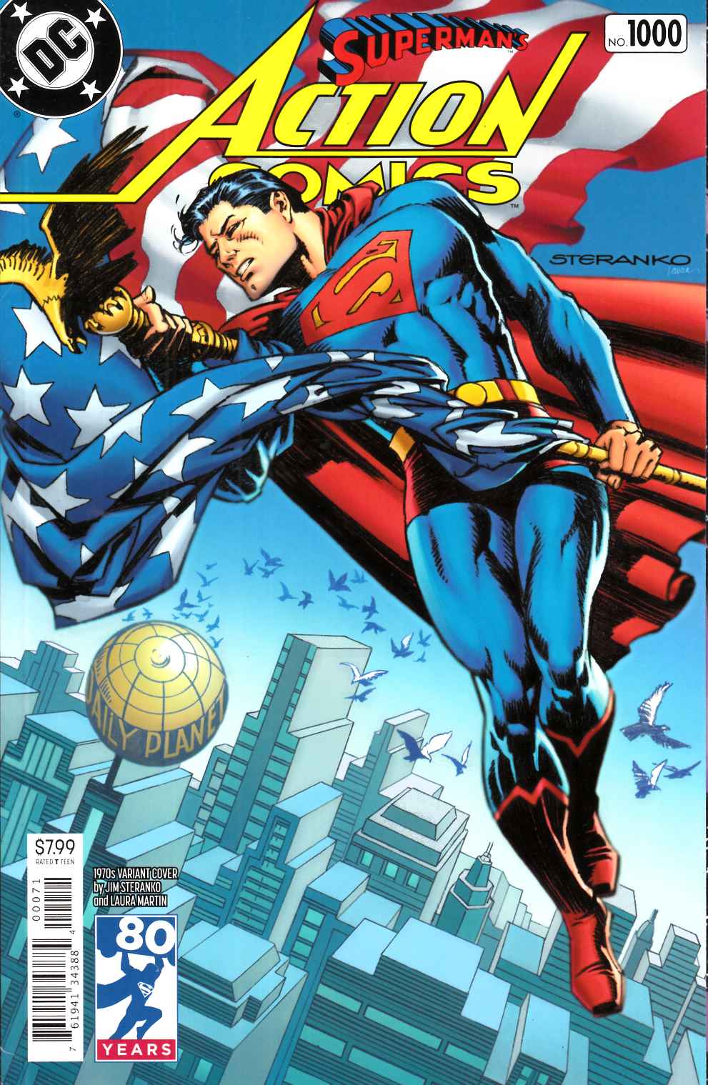Action Comics #1000 Steranko Variant Cover Near Mint (9.4) [DC Comic] THUMBNAIL