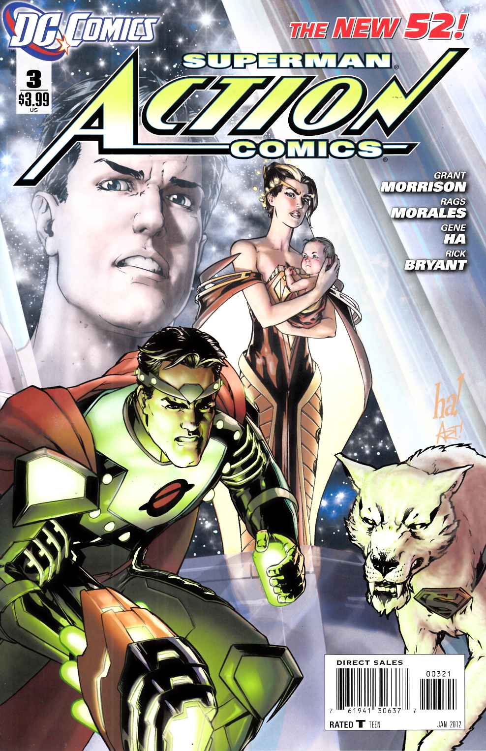 Action Comics #3 Ha Variant Cover Near Mint (9.4) [DC Comic] LARGE