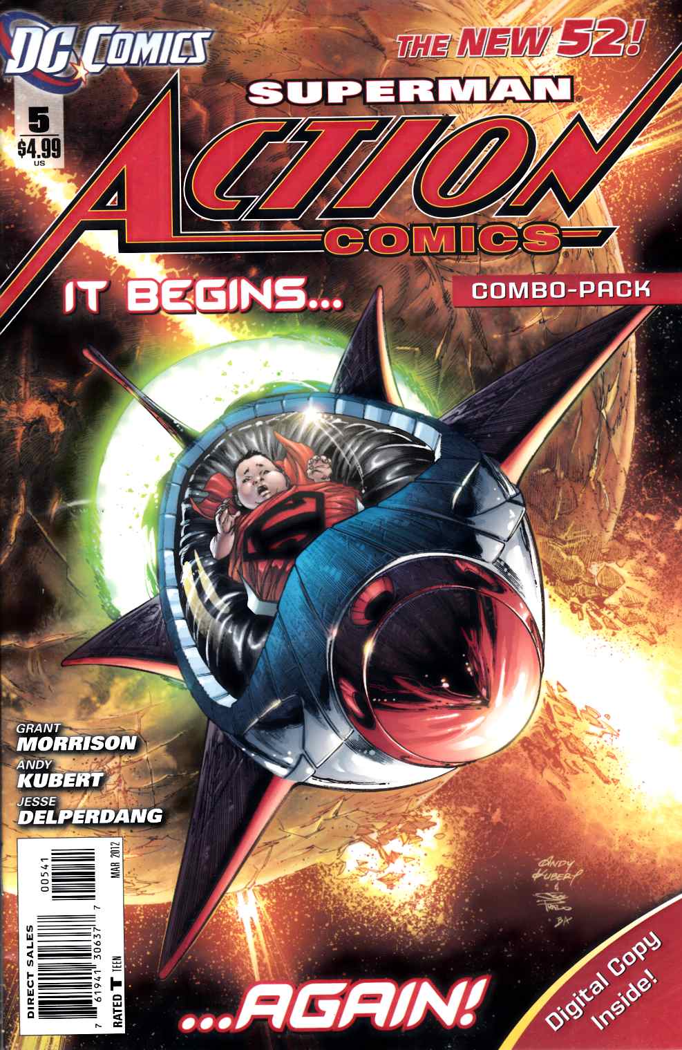 Action Comics #5 Combo Pack Near Mint (9.4) [DC Comic] LARGE