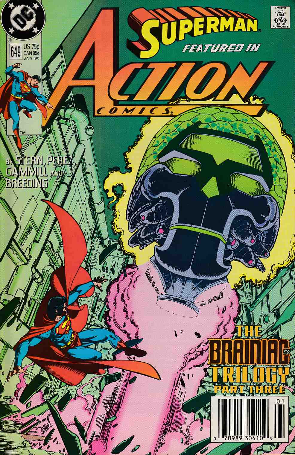 Action Comics #649 Newsstand Edition Very Fine (8.0) [DC Comic] THUMBNAIL