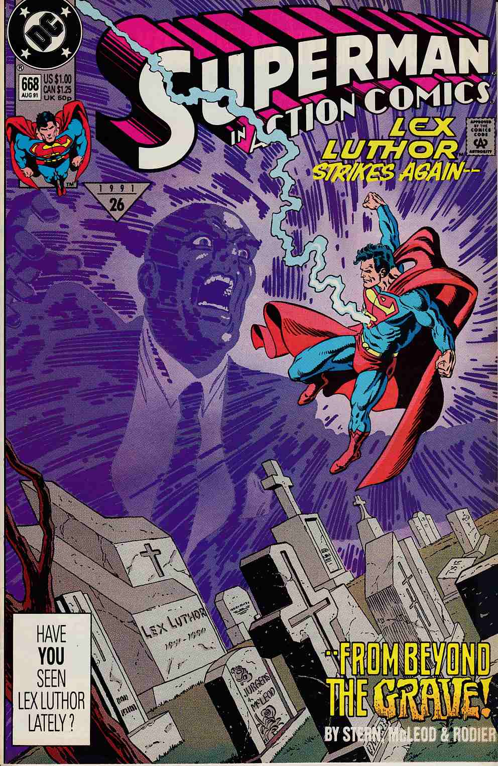 Action Comics #668 Near Mint Minus (9.2) [DC Comic] THUMBNAIL