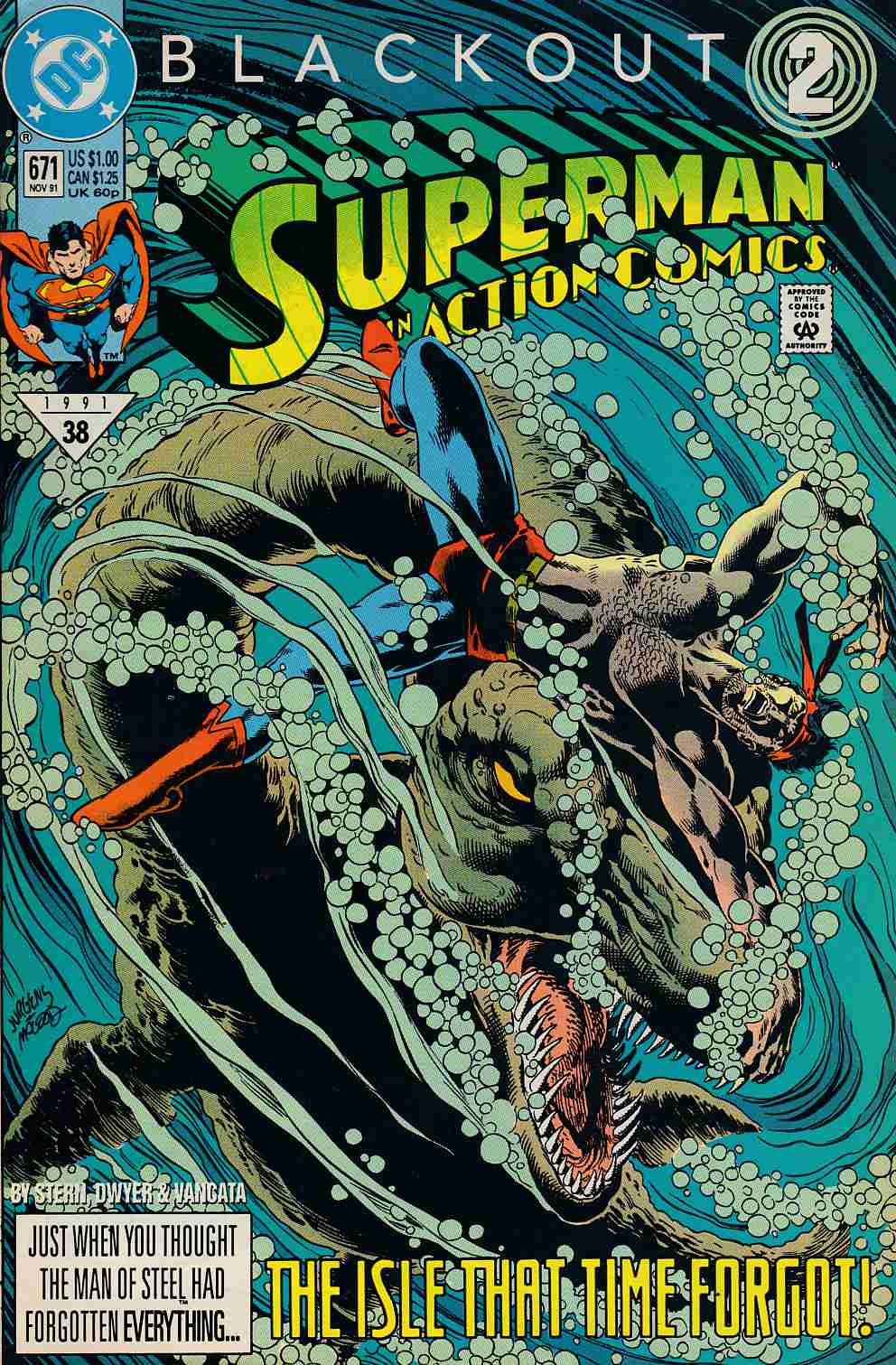 Action Comics #671 Near Mint (9.4) [DC Comic] THUMBNAIL