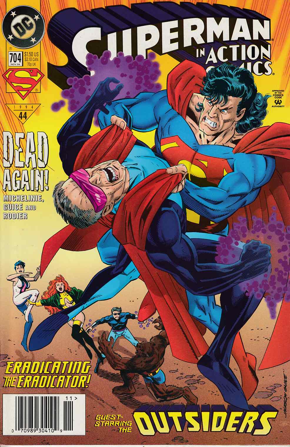 Action Comics #704 Newsstand Edition Near Mint (9.4) [DC Comic] LARGE
