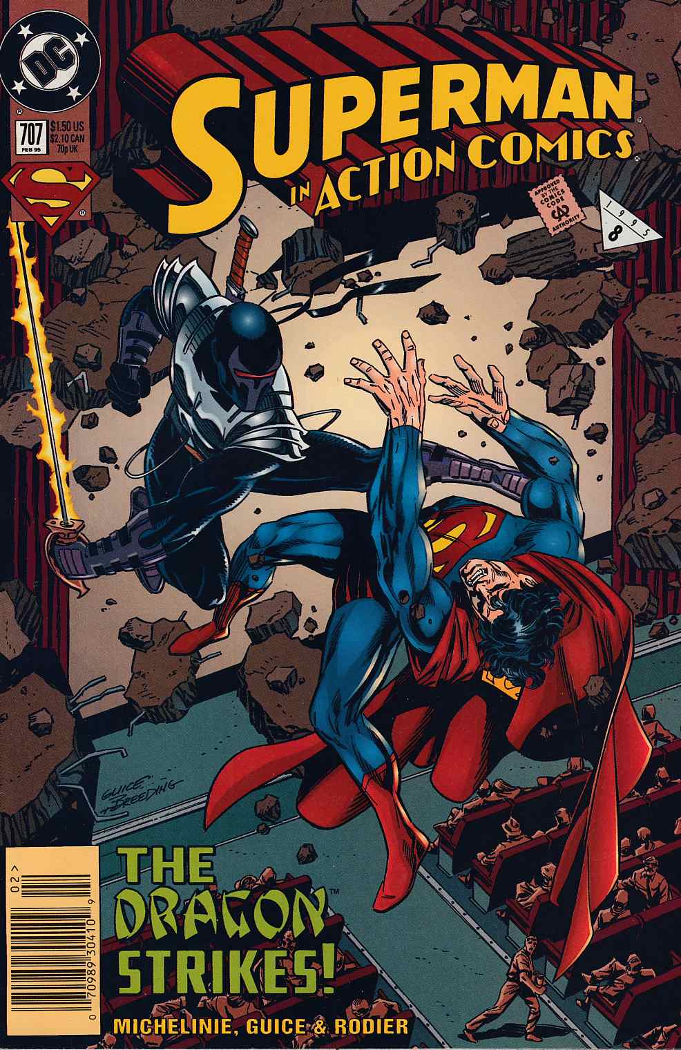 Action Comics #707 Newsstand Edition Very Fine Minus (7.5) [DC Comic] THUMBNAIL
