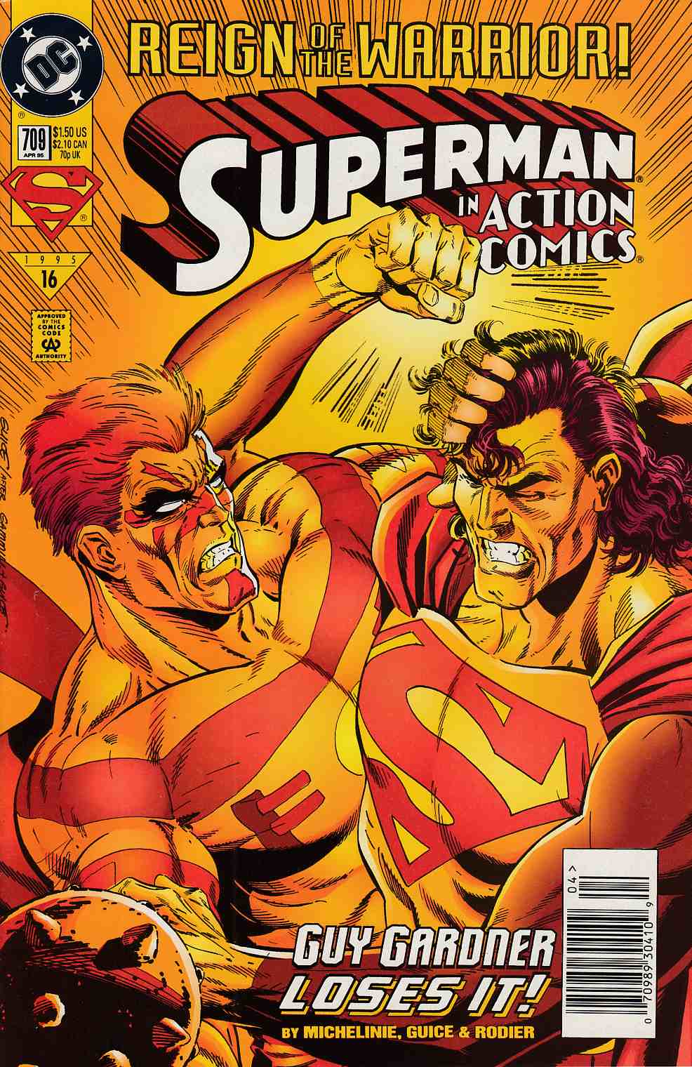 Action Comics #709 Newsstand Edition Very Fine/Near Mint (9.4) [DC Comic] LARGE