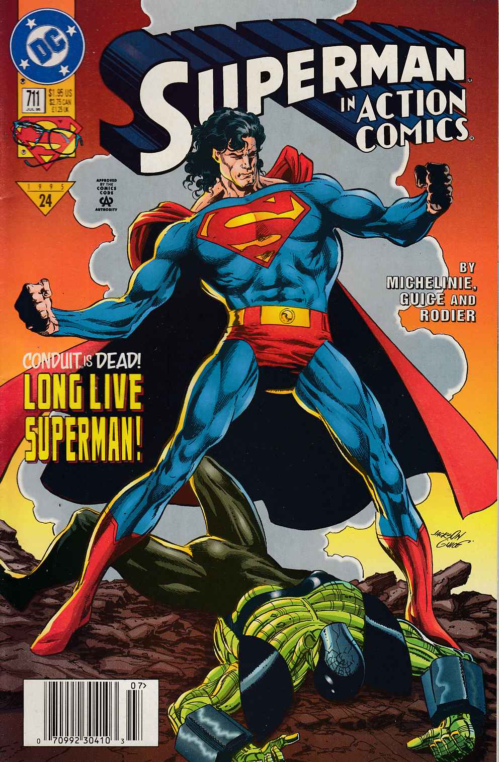 Action Comics #711 Newsstand Edition Very Fine (8.0) [DC Comic] LARGE