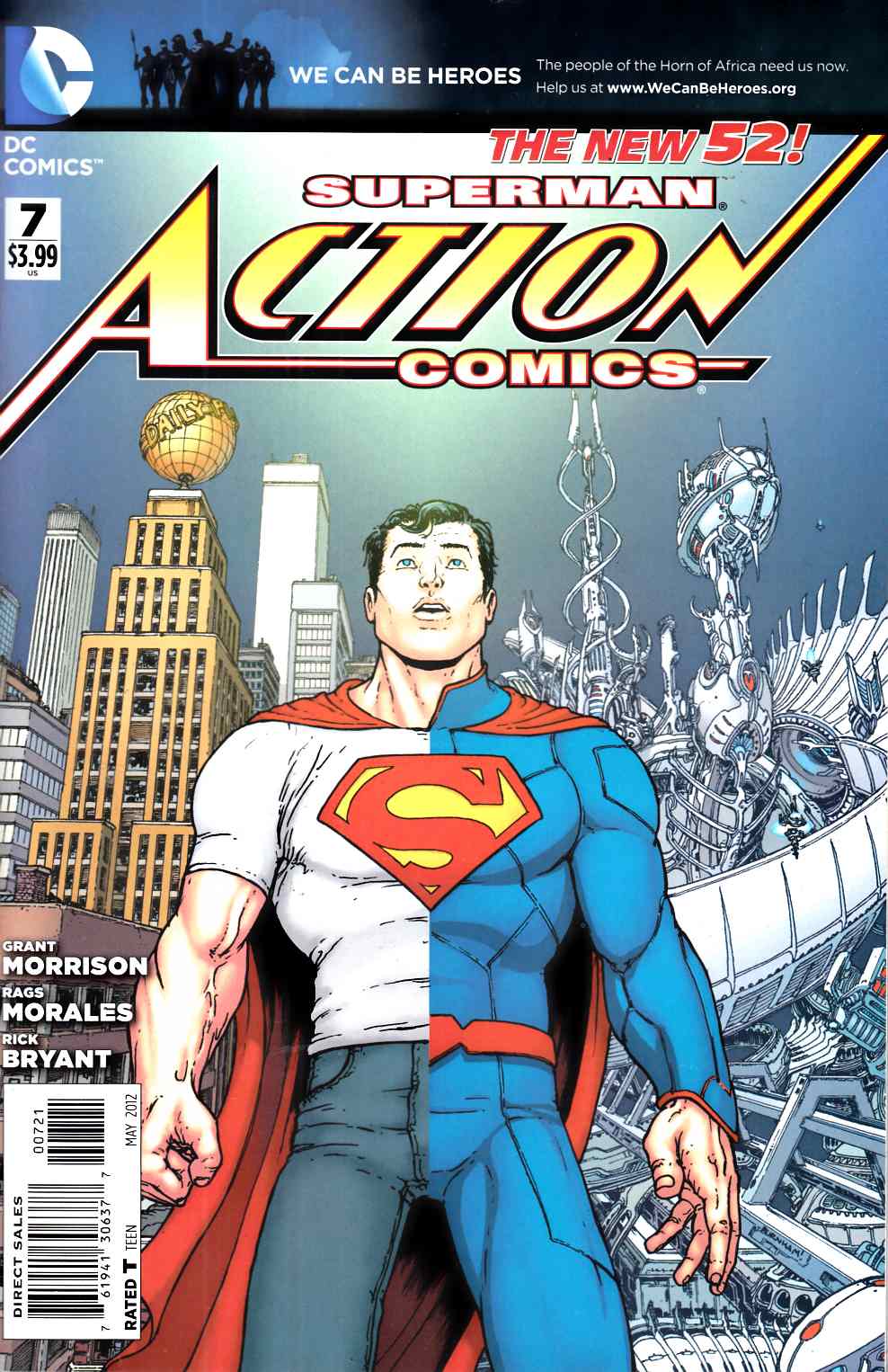 Action Comics #7 Burnham Variant Cover Near Mint (9.4) [DC Comic] LARGE