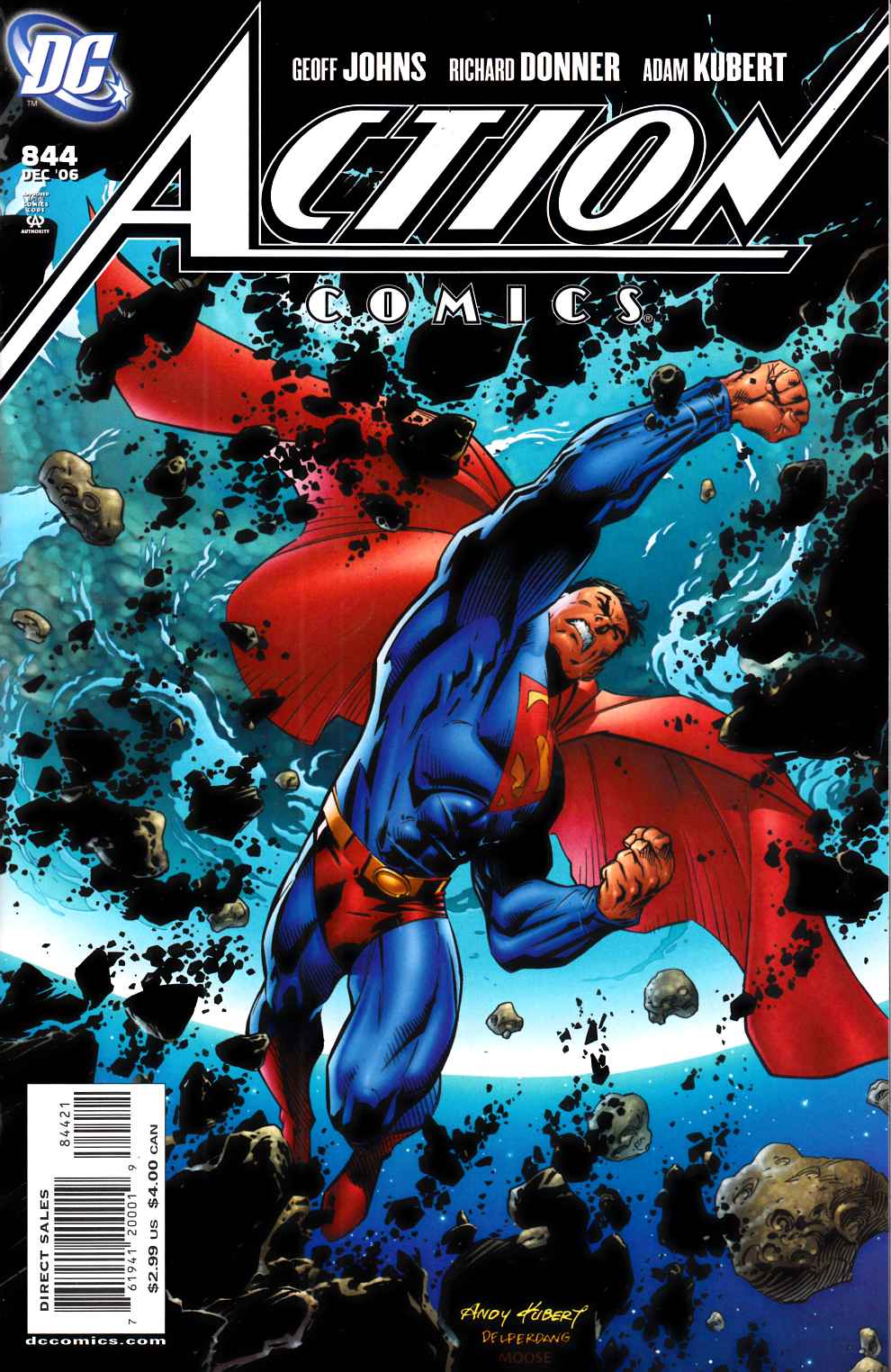 Action Comics #844 Kubert Variant Cover Very Fine (8.0) [DC Comic] LARGE