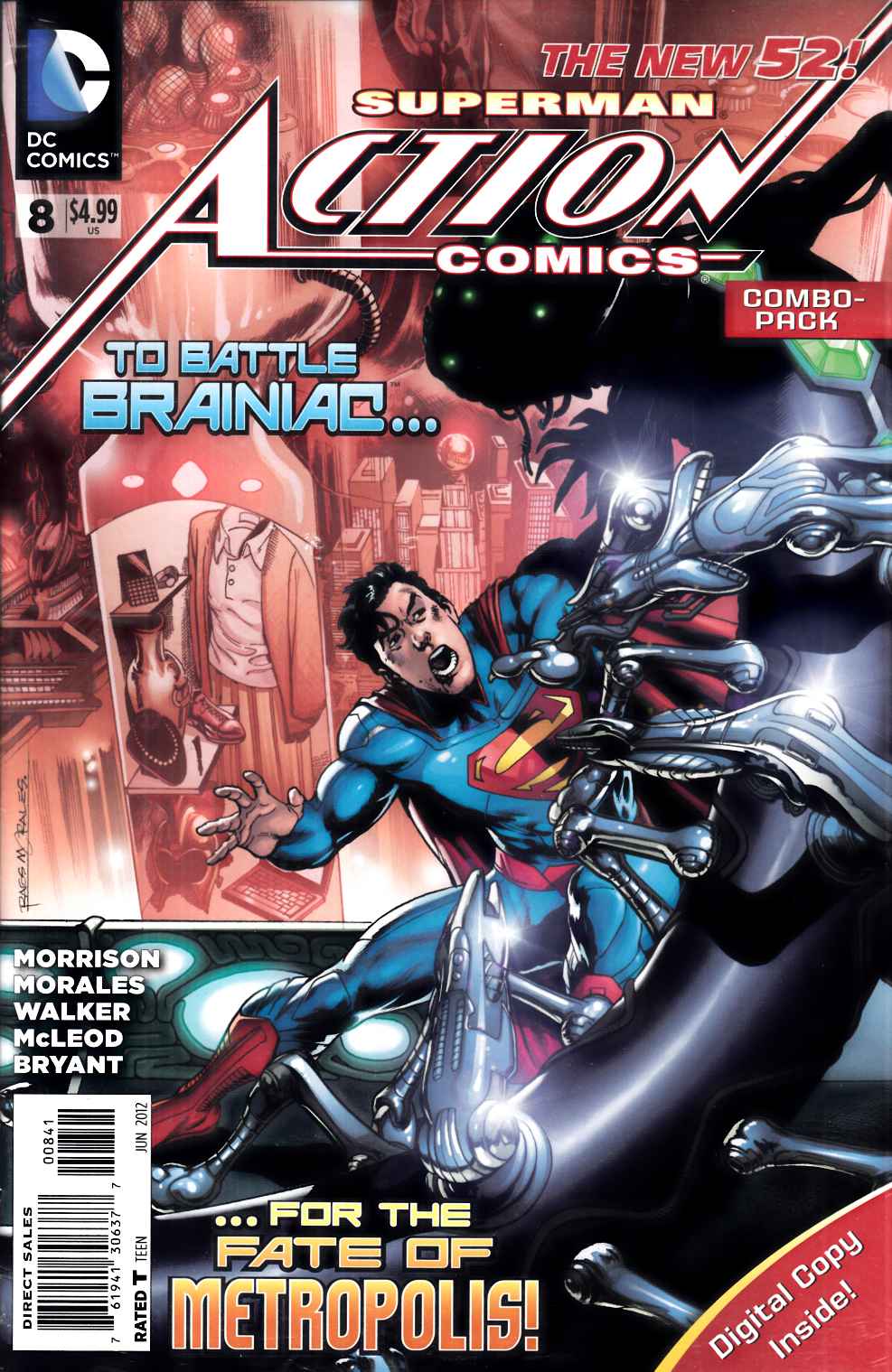 Action Comics #8 Combo Pack Near Mint (9.4) [DC Comic] LARGE