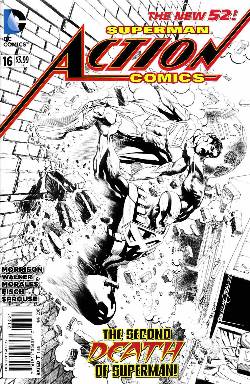 Action Comics #16 Black & White Variant Cover [DC Comic] LARGE