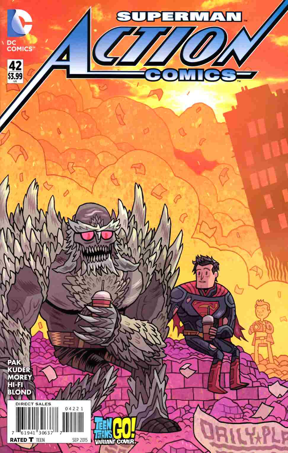 Action Comics #42 Teen Titans Go Variant Cover [DC Comic] THUMBNAIL
