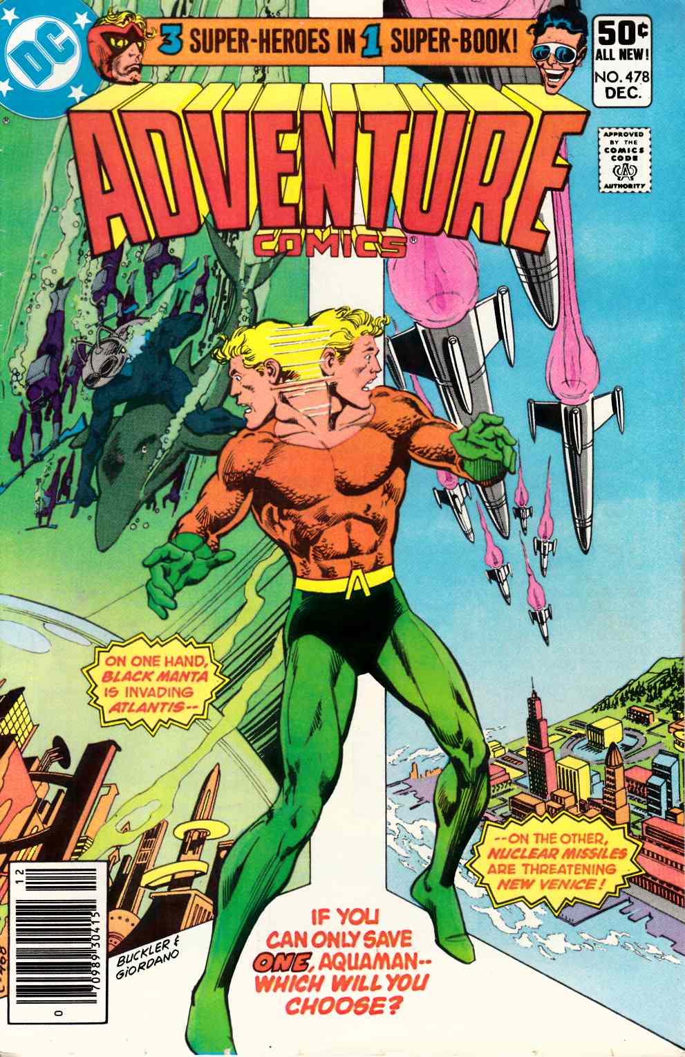 Adventure Comics #478 Newsstand Edition Very Fine (8.0) [DC Comic] THUMBNAIL