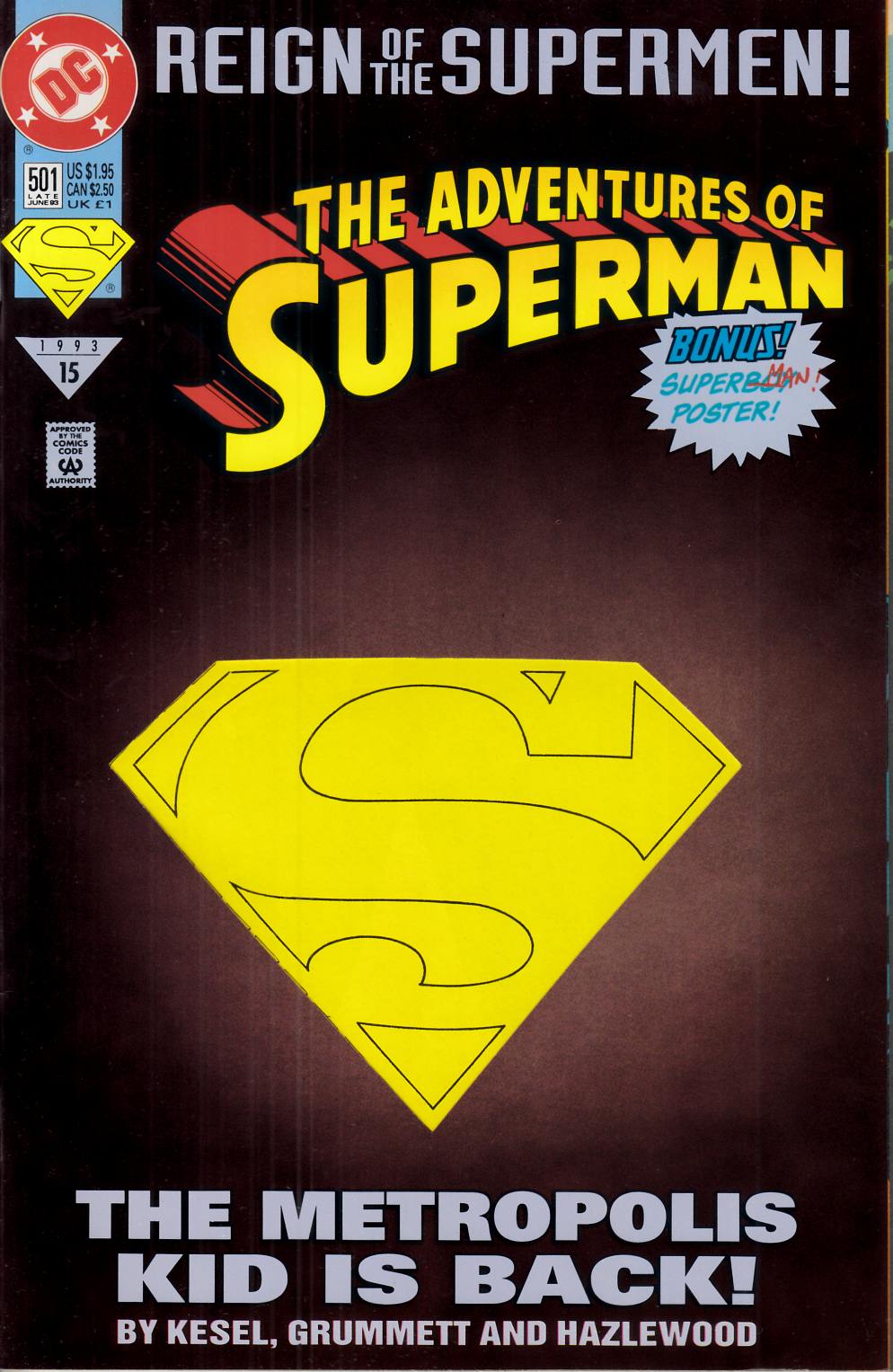 Adventures of Superman #501 Collector Edition Near Mint (9.4) [DC Comic] THUMBNAIL