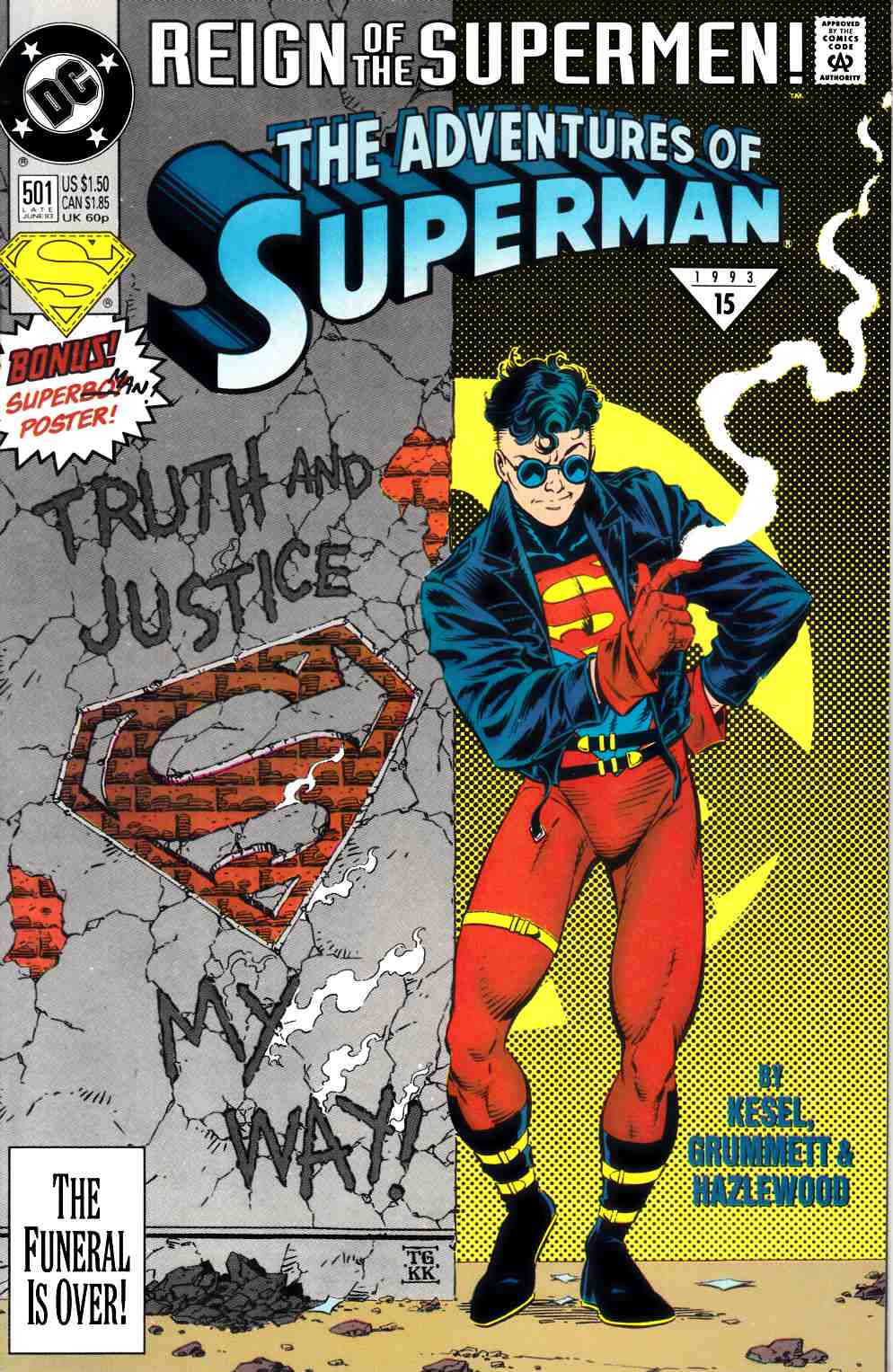 Adventures of Superman #501 Near Mint (9.4) [DC Comic] LARGE