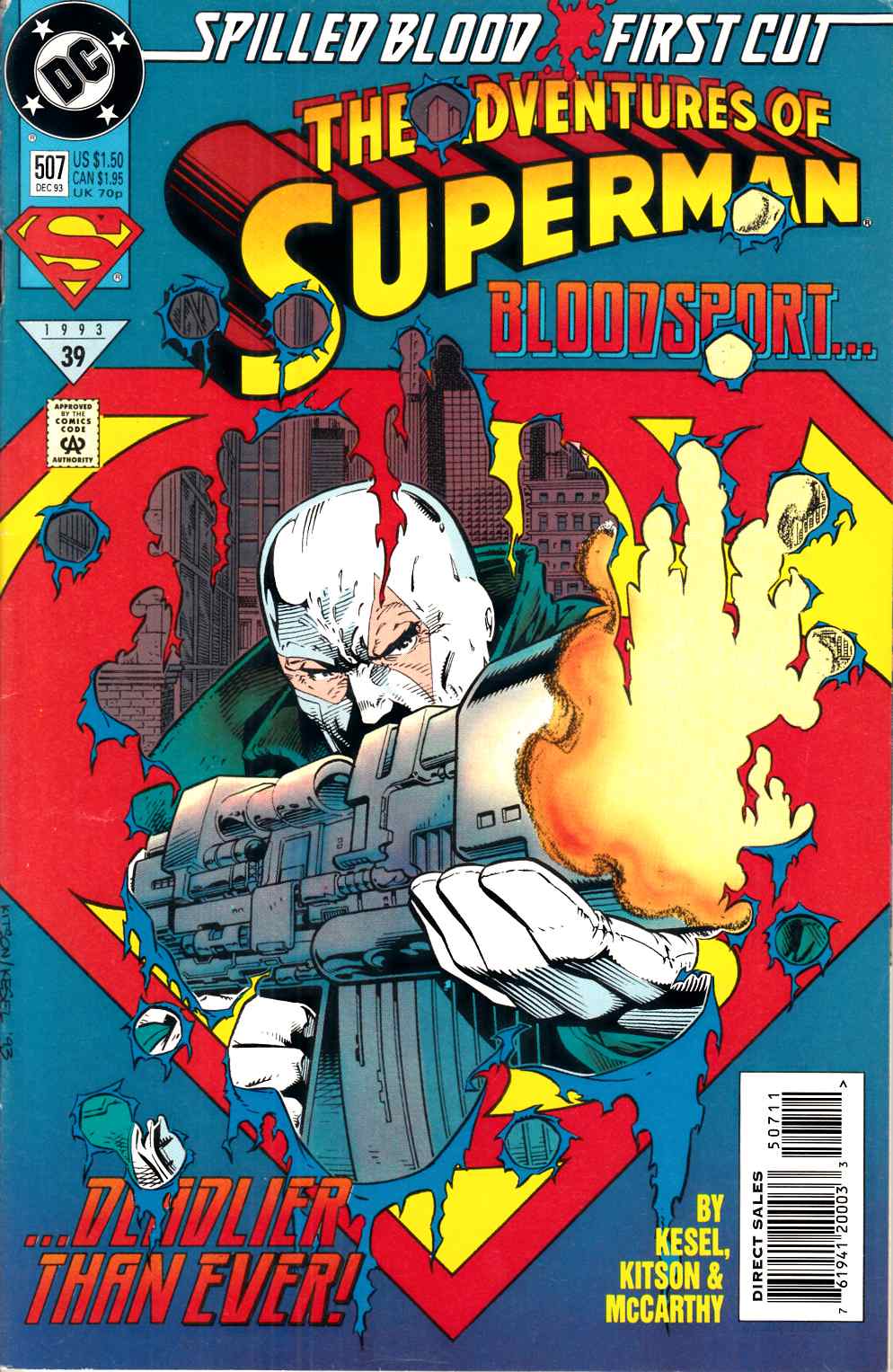 Adventures of Superman #507 Fine (6.0) [DC Comic] LARGE