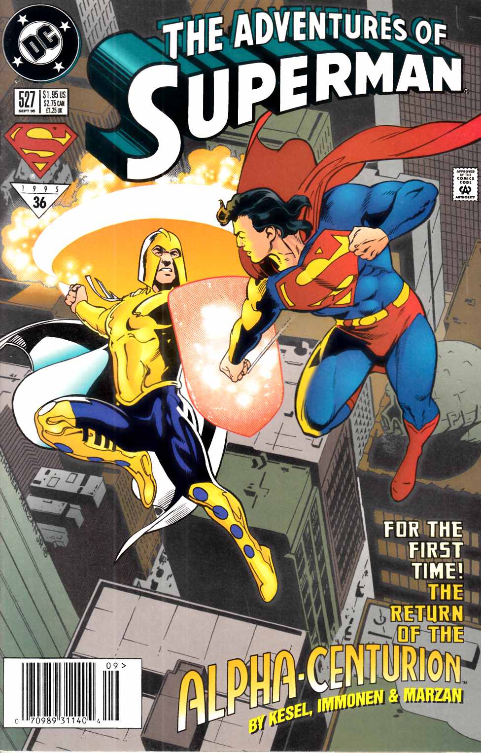 Adventures of Superman #527 Newsstand Edition Very Fine (8.0) [DC Comic] LARGE
