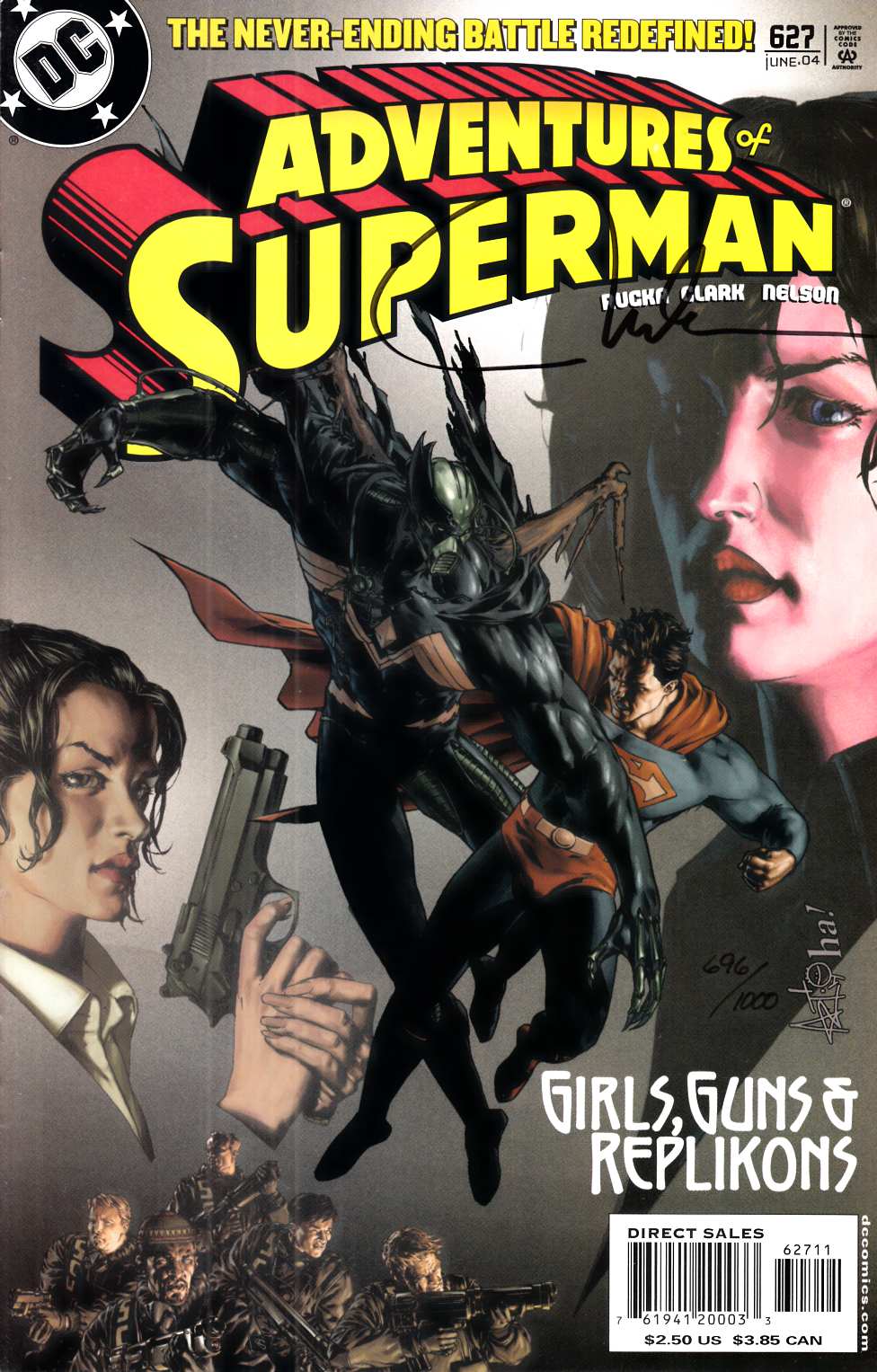 Adventures of Superman #627 DF Signed Edition Very Fine (8.0) [DC Comic] LARGE