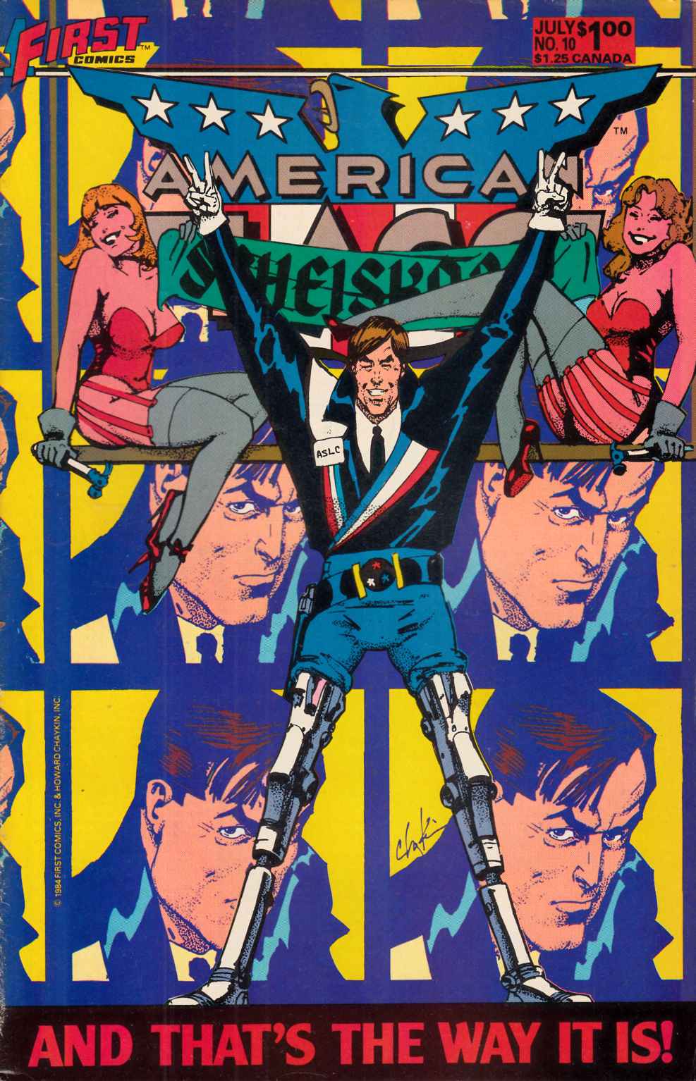 American Flagg #10 Fine/Very Fine (7.0) [First Comic] THUMBNAIL