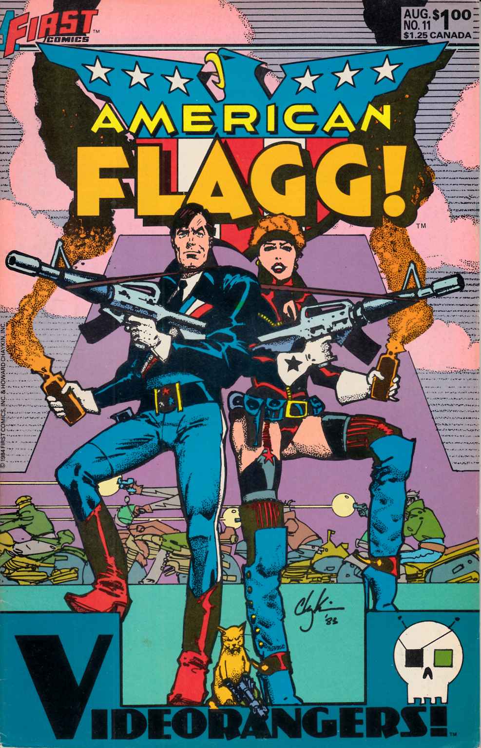 American Flagg #11 Fine/Very Fine (7.0) [First Comic] LARGE