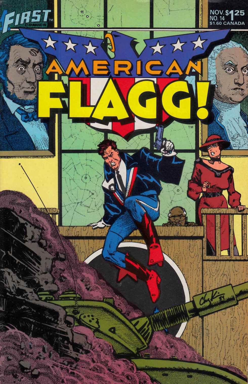 American Flagg #14 Fine (6.0) [First Comic] LARGE