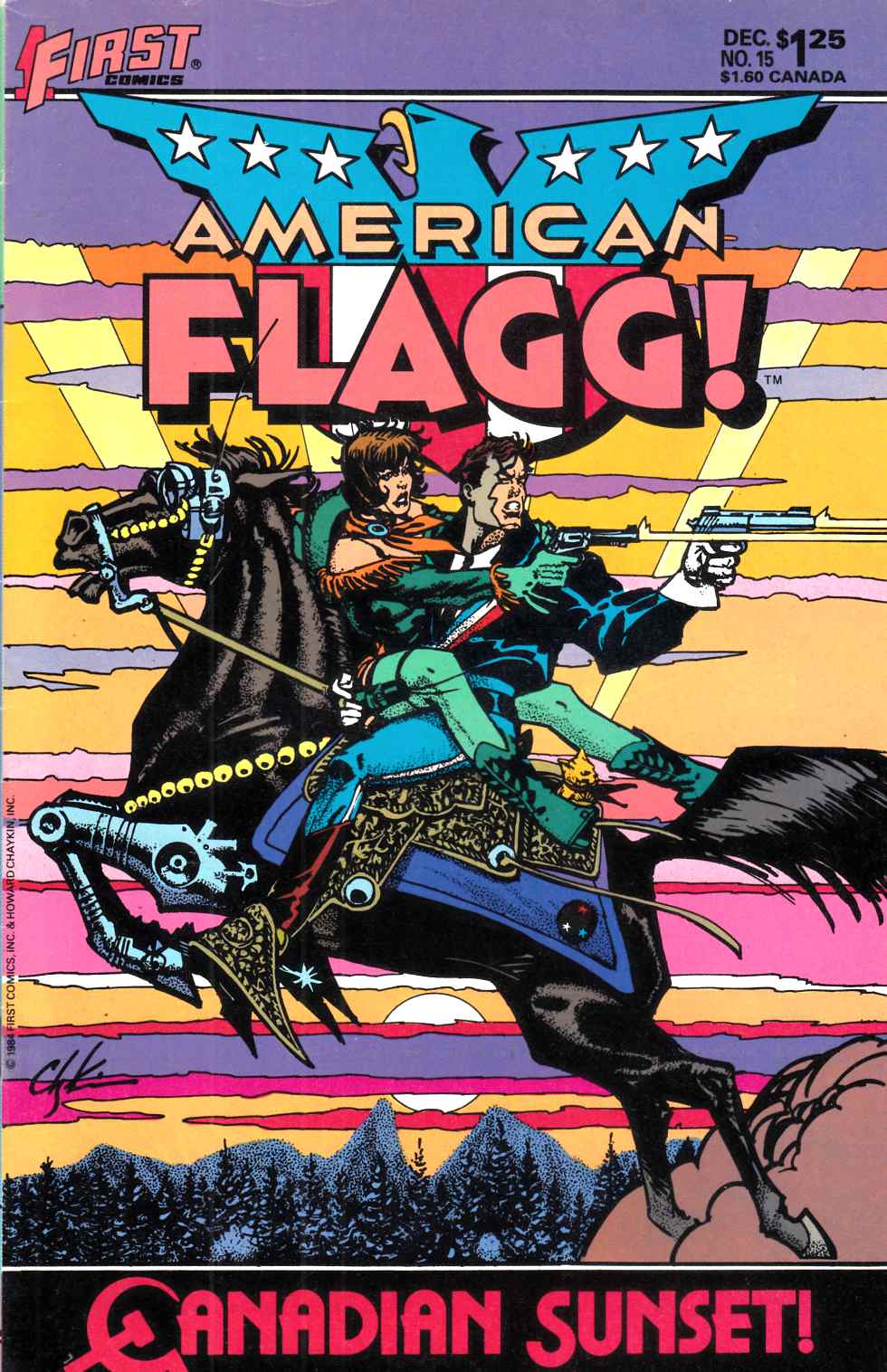 American Flagg #15 Fine (6.0) [First Comic] THUMBNAIL