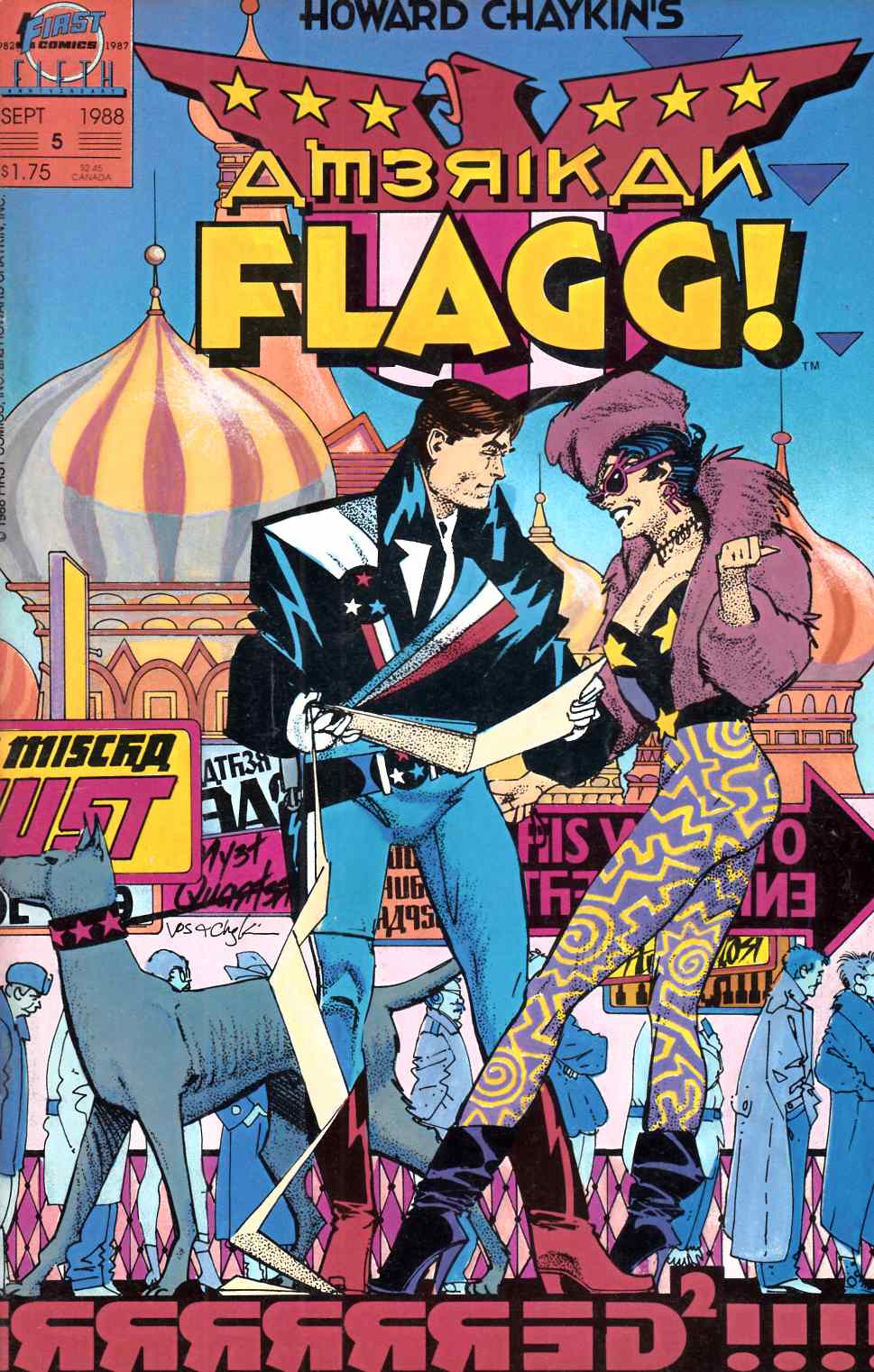 American Flagg #5 Near Mint (9.4) [First Comic] LARGE