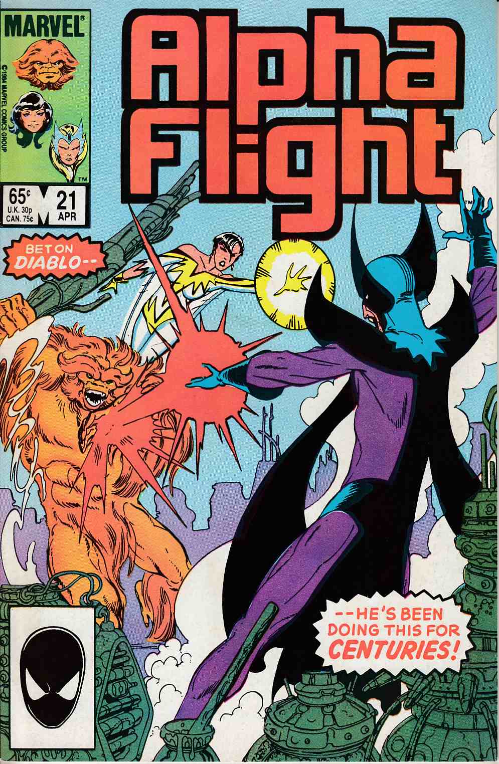 Alpha Flight #21 Very Fine (8.0) [Marvel Comic] THUMBNAIL