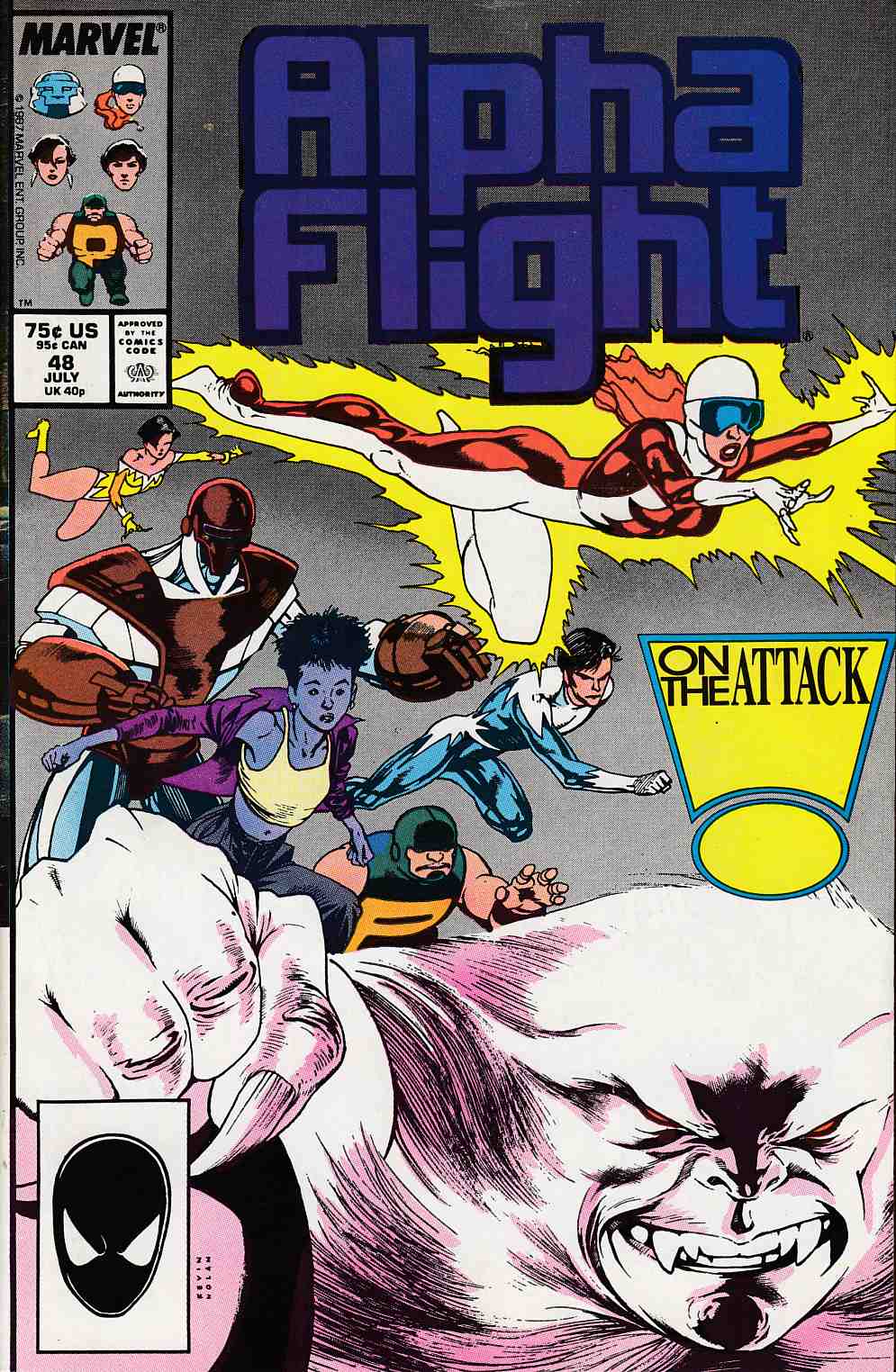 Alpha Flight #48 Very Fine (8.0) [Marvel Comic] THUMBNAIL