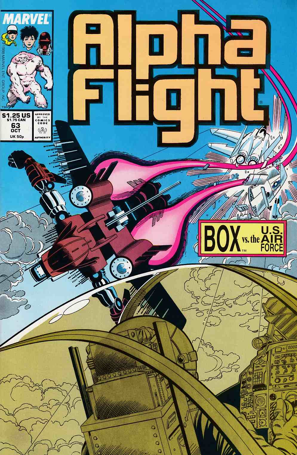 Alpha Flight #63 Very Fine (8.0) [Marvel Comic] THUMBNAIL