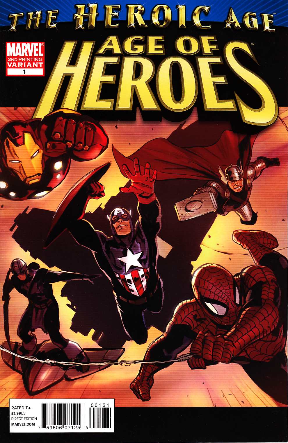 Age Of Heroes #1 Second Printing [Marvel Comic]