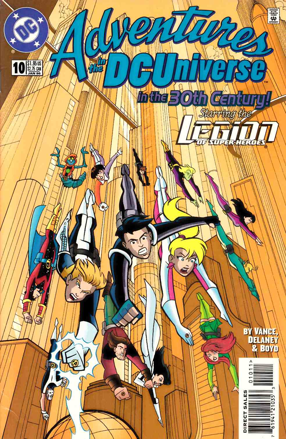 Adventures in the DC Universe #10 Fine (6.0) [DC Comic] LARGE