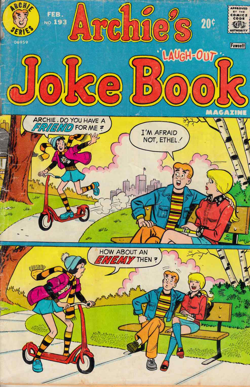 Archie's Joke Book #193 Fair/Good (1.5) [Archie Comic] LARGE