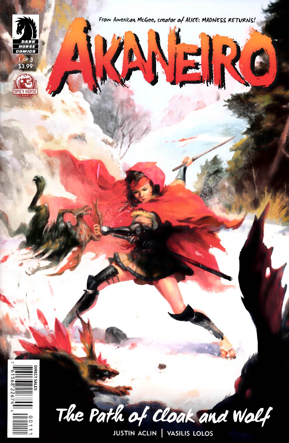 Akaneiro #1 Very Fine (8.0) [Dark Horse Comic] LARGE