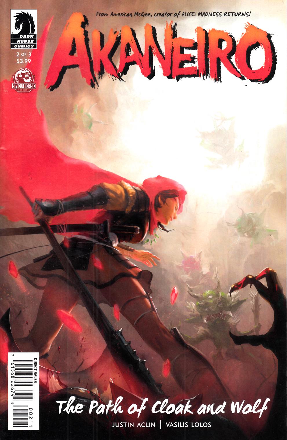 Akaneiro #2 Fine (6.0) [Dark Horse Comic] LARGE