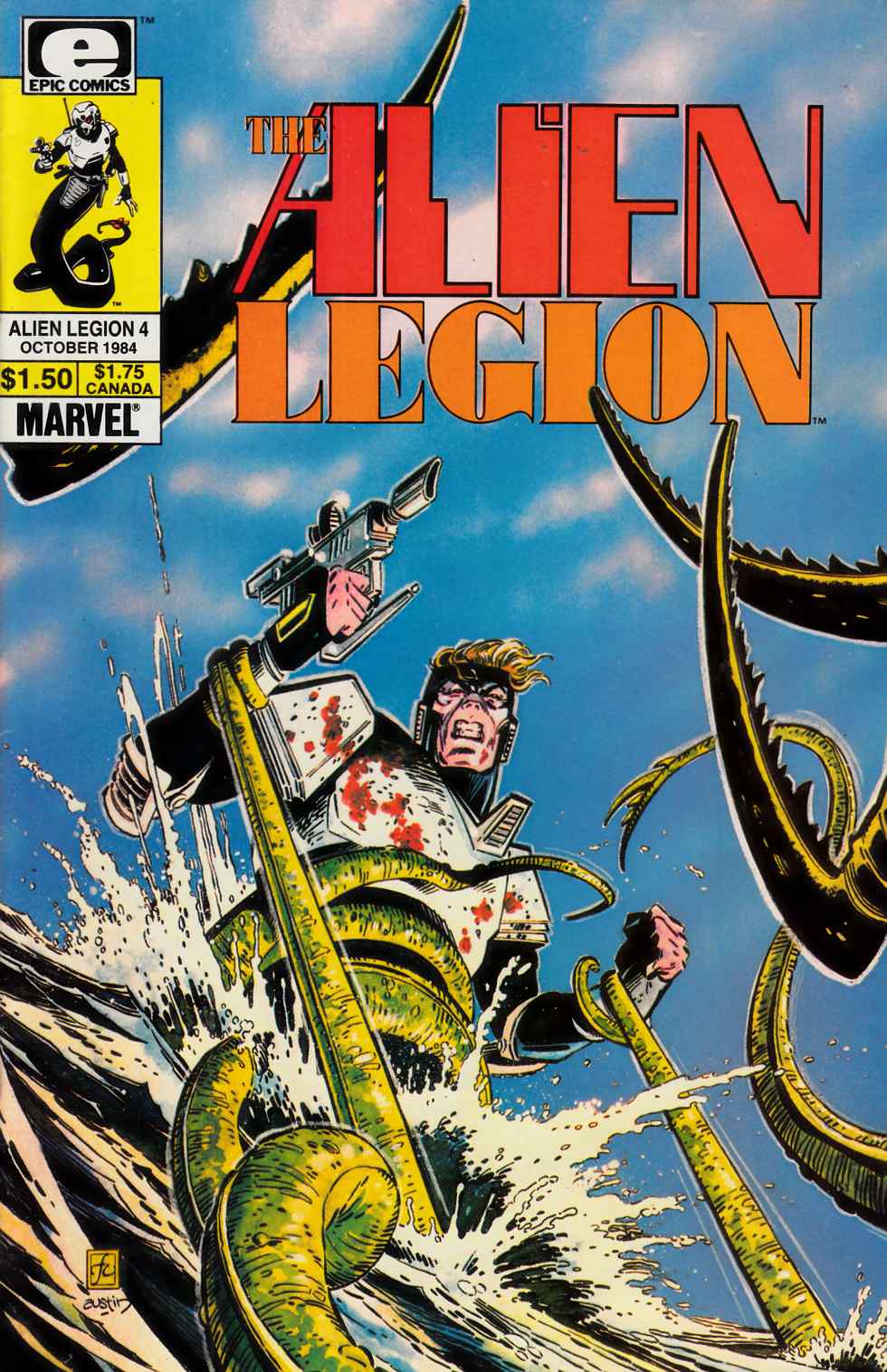 Alien Legion #4 Fine (6.0) [Marvel Comic] LARGE