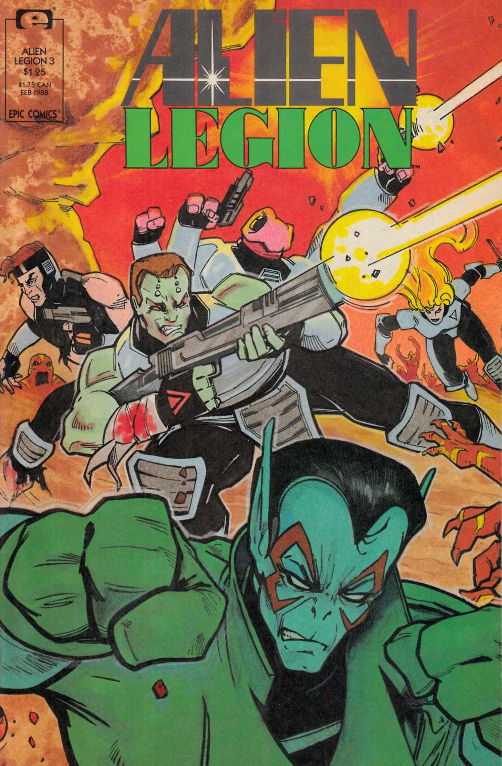 Alien Legion #3 Very Fine (8.0) [Marvel Comic] THUMBNAIL