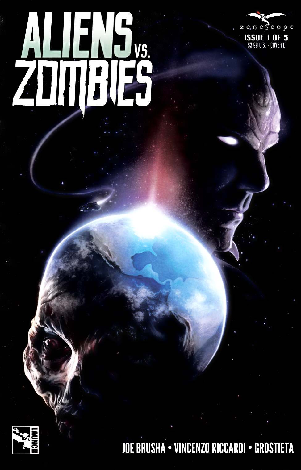 Aliens vs Zombies #1 Cover D- Seidman [Zenescope Comic] THUMBNAIL