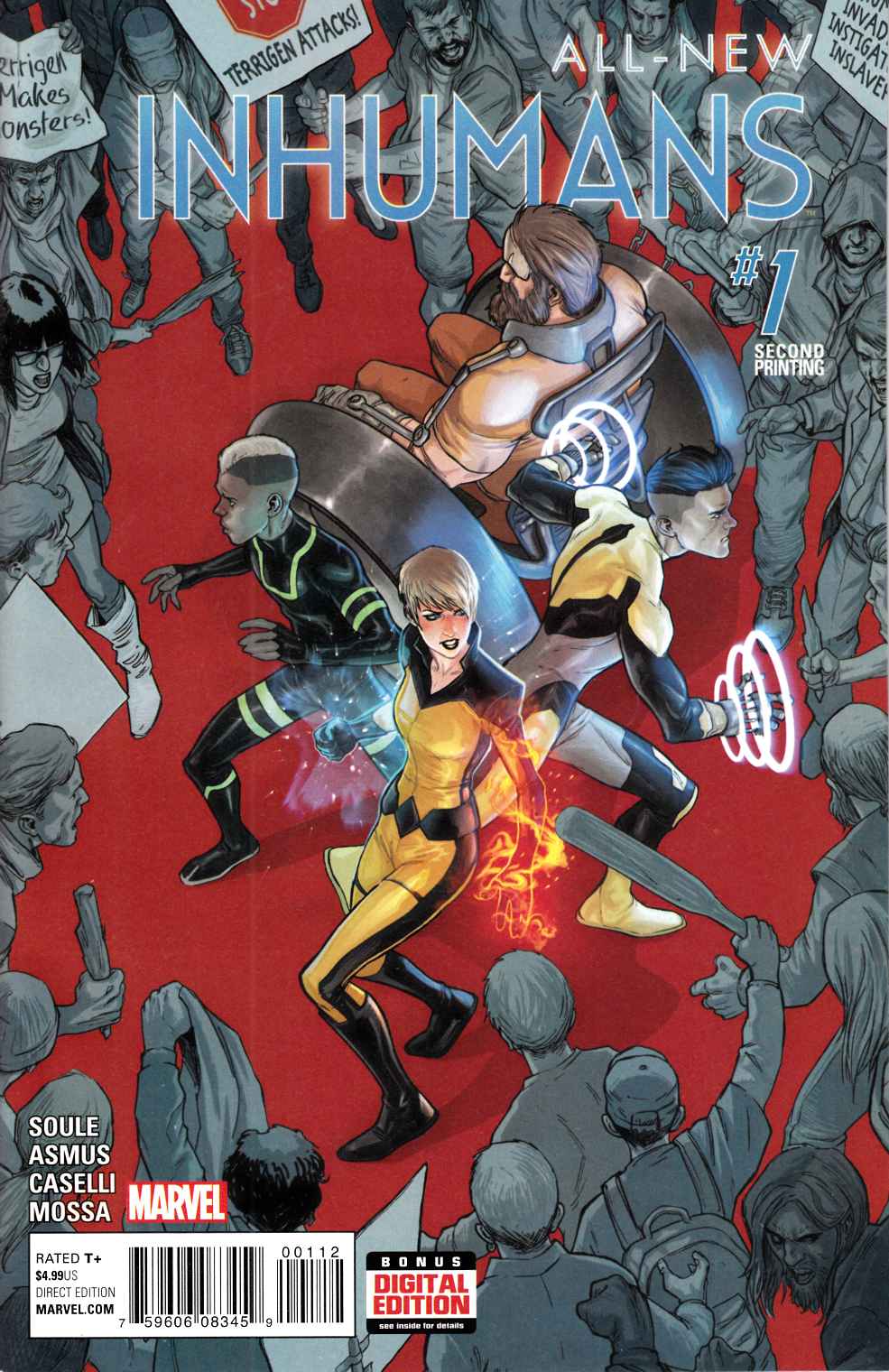 All New Inhumans #1 Second Printing [Marvel Comic] LARGE