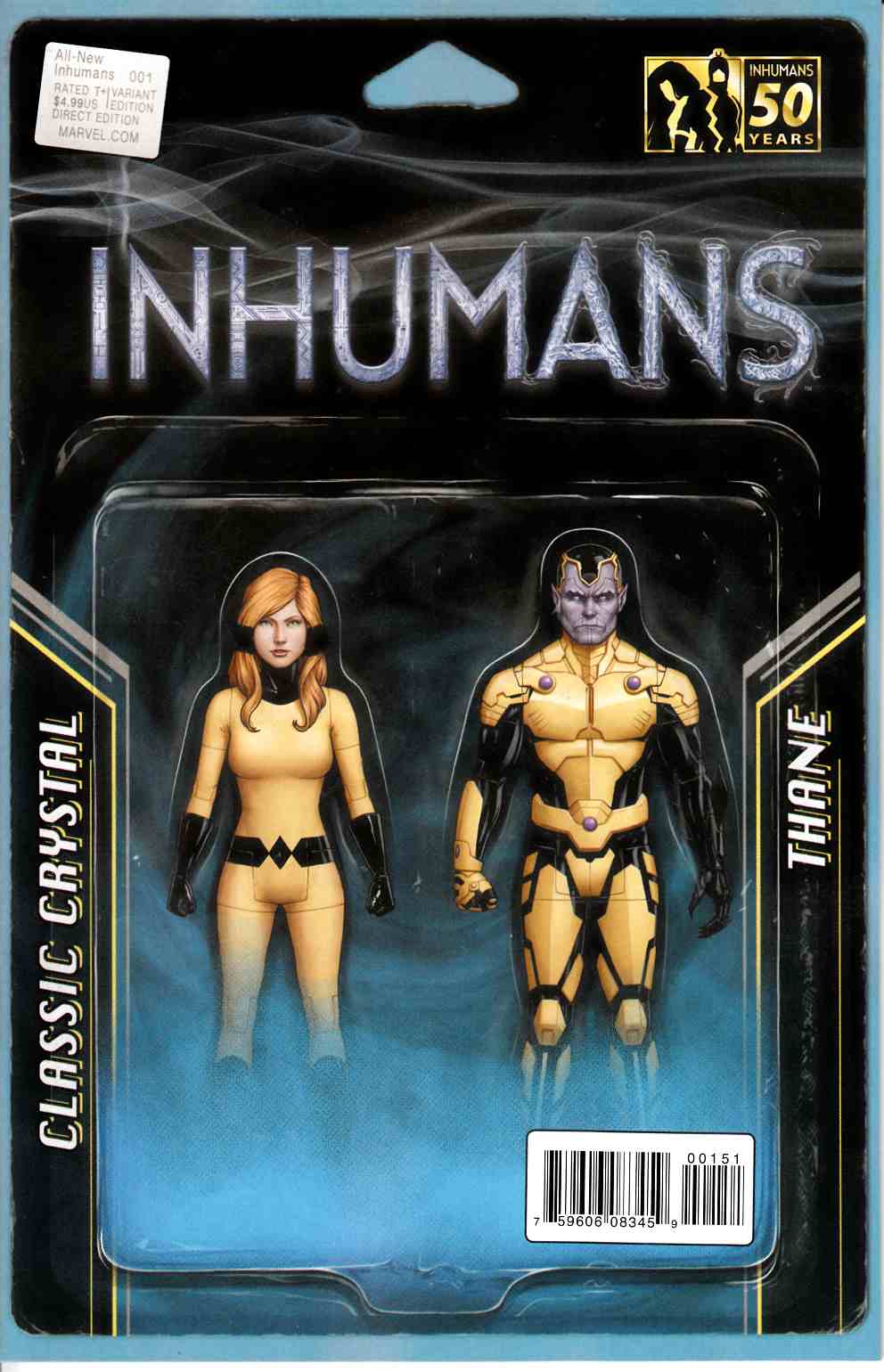 All New Inhumans #1 Action Figure Two Pack Variant Cover [Marvel Comic] LARGE