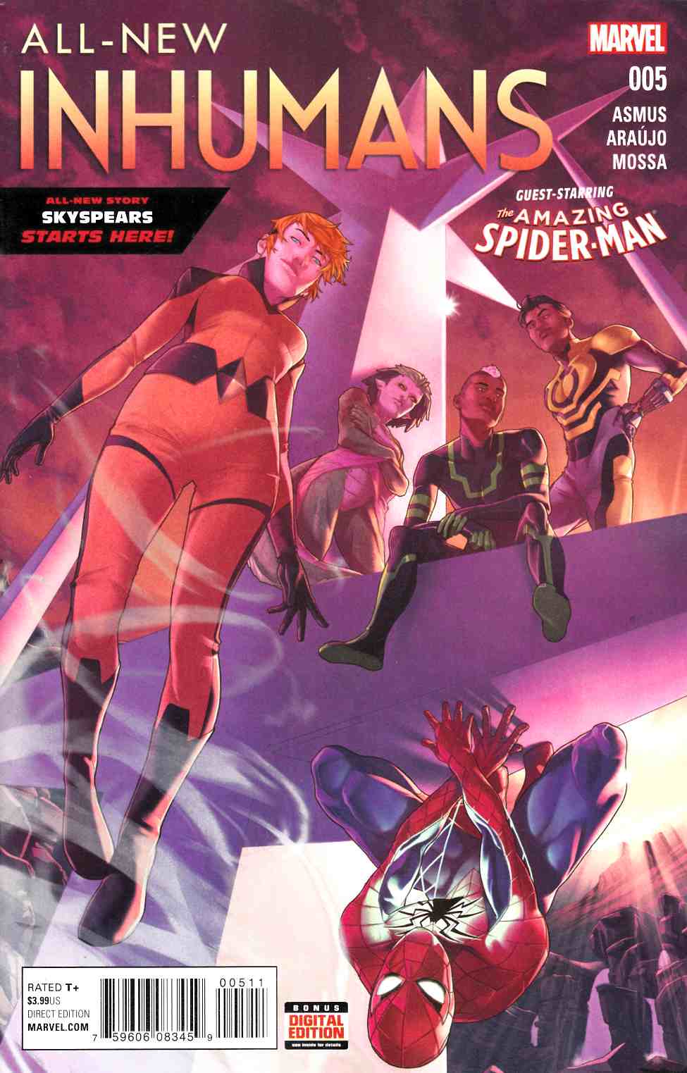 All New Inhumans #5 Near Mint (9.4) [Marvel Comic] LARGE