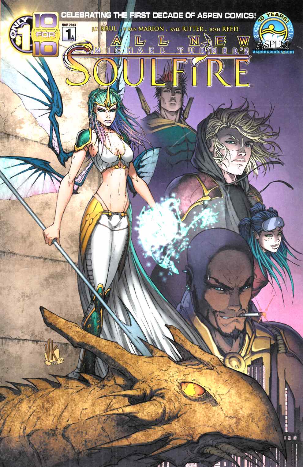 All New Soulfire #1 Cover A Very Fine Minus (7.5) [Aspen Comic] LARGE