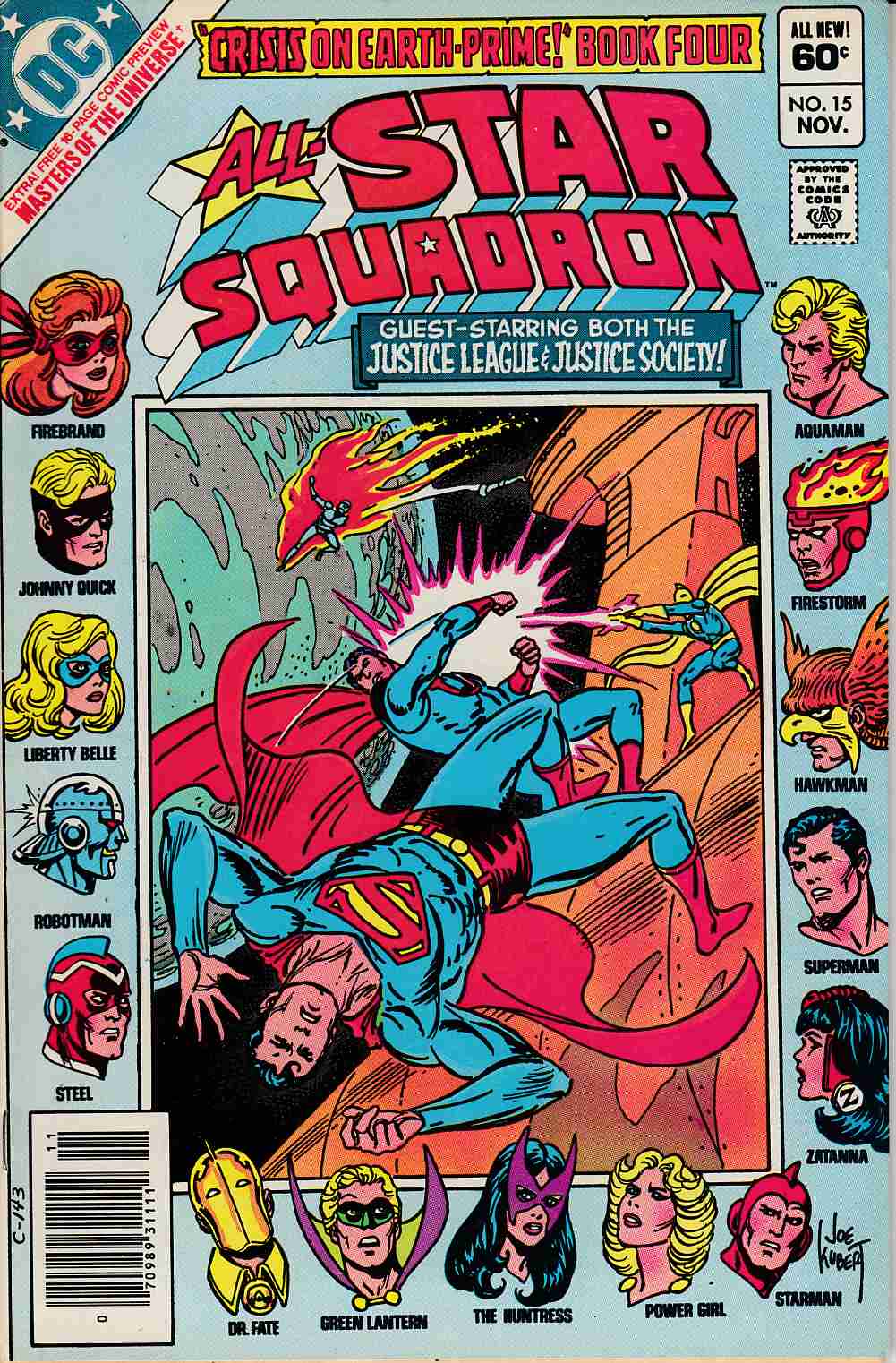 All Star Squadron #15 Newsstand Edition Very Fine (8.0) [DC Comic] LARGE