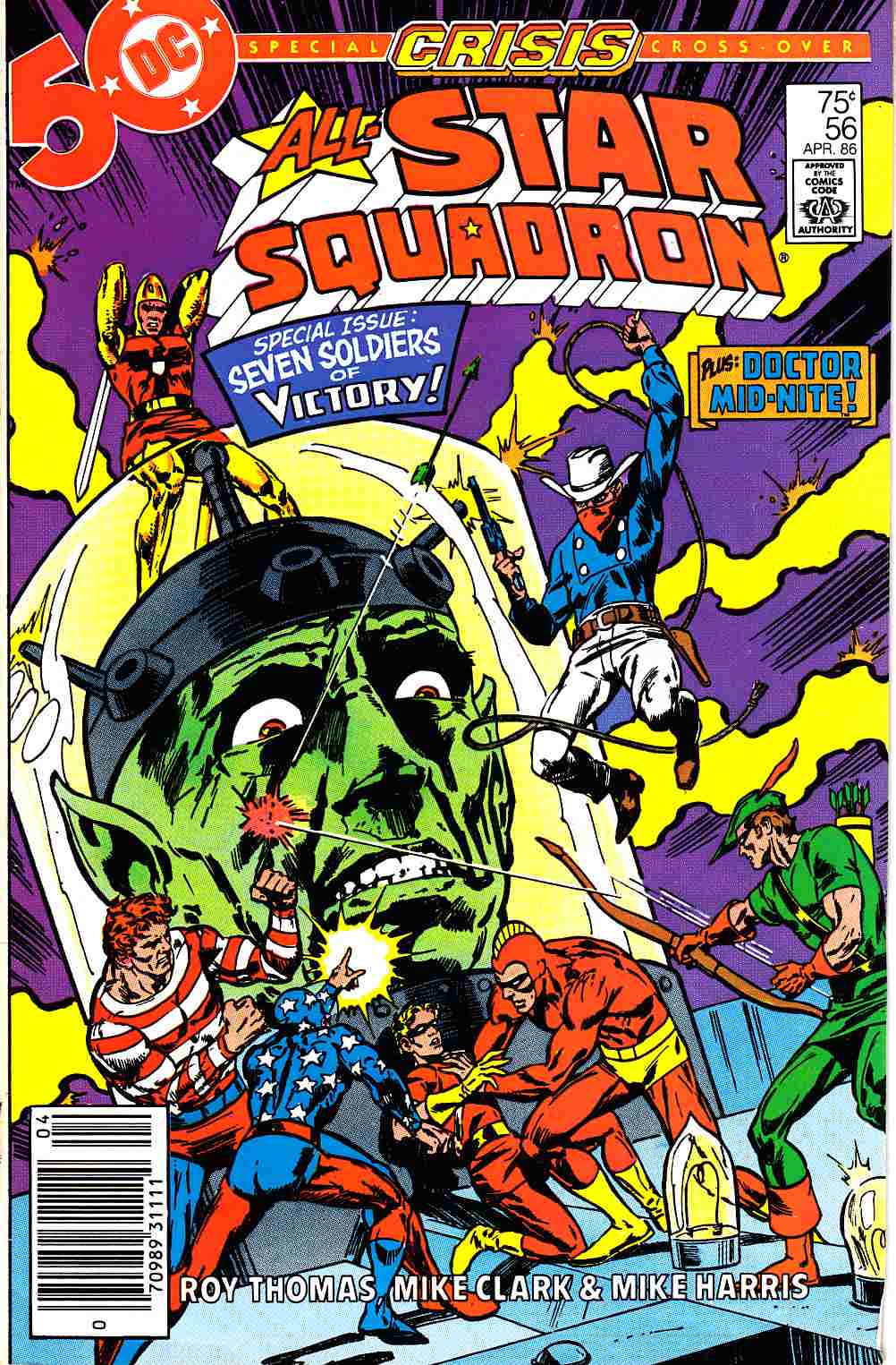 All Star Squadron #56 Newsstand Edition Fine Minus (5.5) [DC Comic] THUMBNAIL