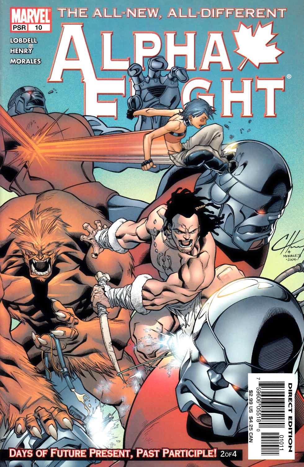 Alpha Flight #10 Fine (6.0) [Marvel Comic] THUMBNAIL