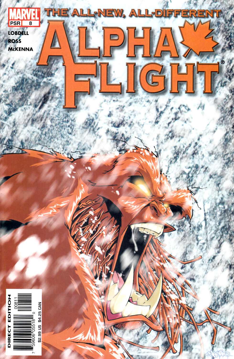 Alpha Flight #8 Very Fine (8.0) [Marvel Comic] THUMBNAIL