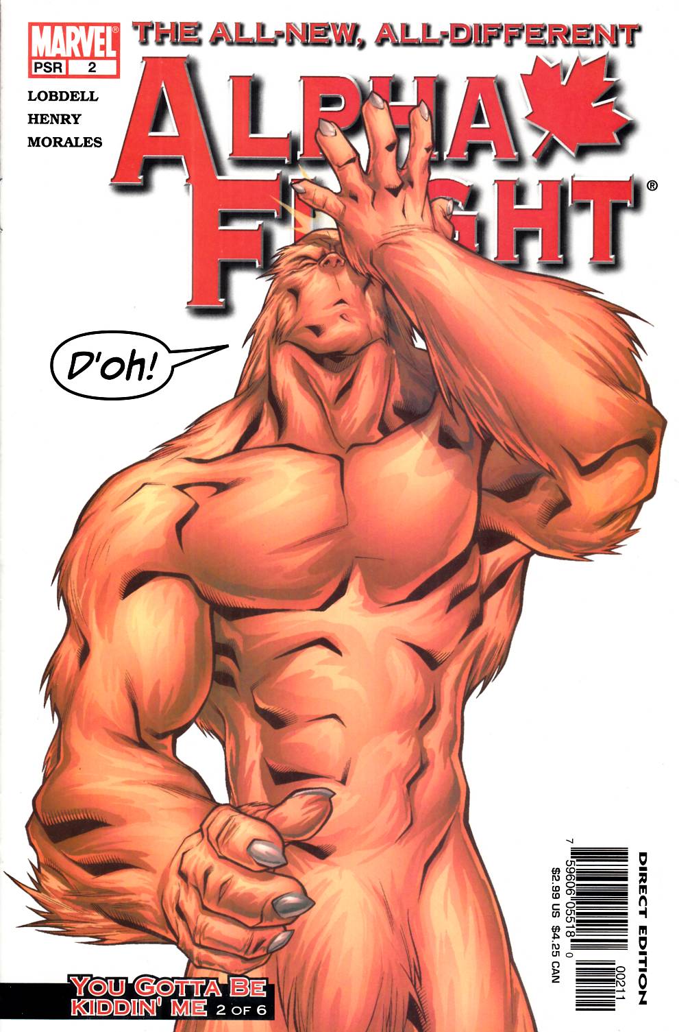 Alpha Flight #2 Very Fine (8.0) [Marvel Comic] THUMBNAIL