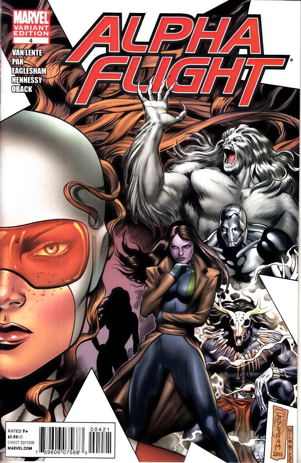 Alpha Flight #4 Eaglesham Variant Cover Very Fine (8.0) [Marvel Comic] THUMBNAIL