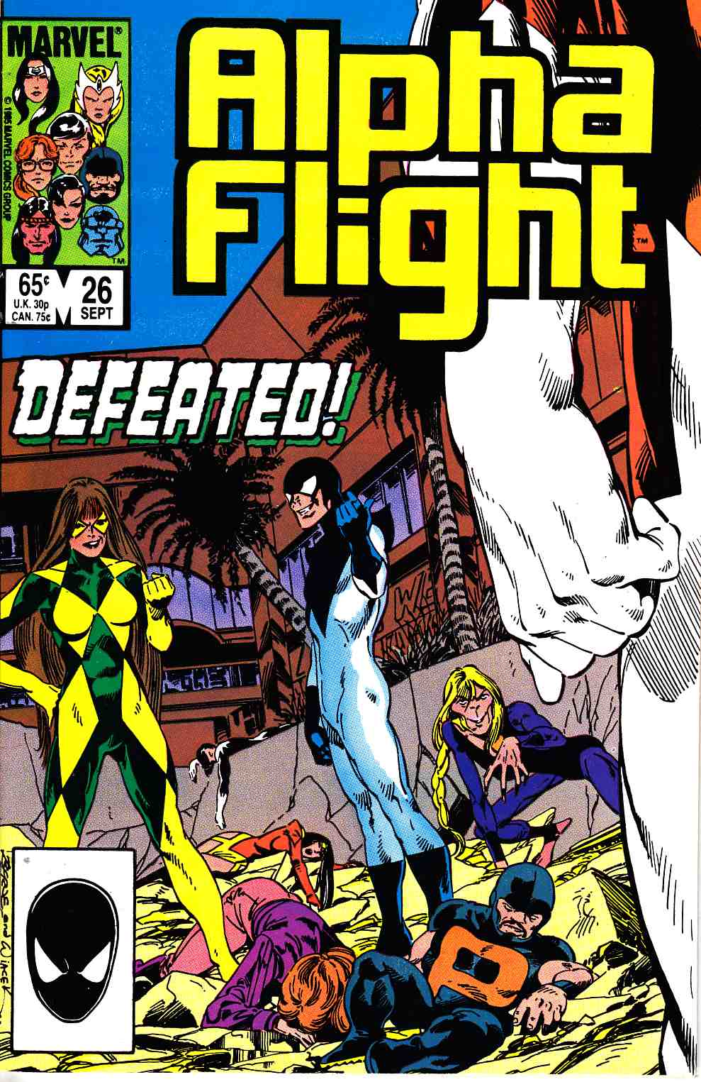 Alpha Flight #26 Near Mint Minus (9.2) [Marvel Comic] THUMBNAIL