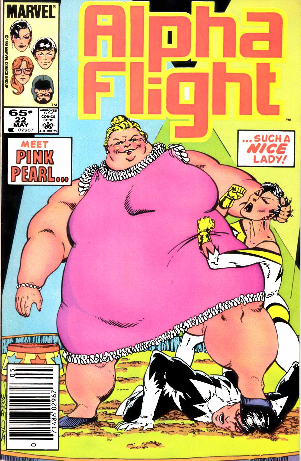 Alpha Flight #22 Newsstand Edition Very Fine (8.0) [Marvel Comic] LARGE
